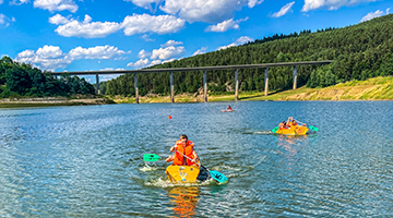 Sautrogrennen | © Elisabeth Stehr, Zweckverband Oberpfälzer Seenland